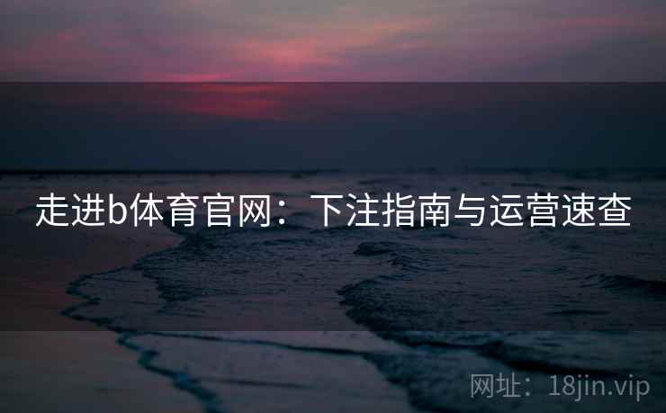 走进b体育官网：下注指南与运营速查