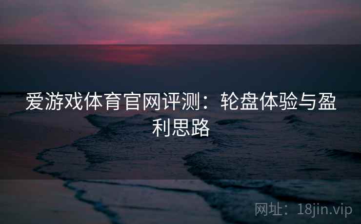 爱游戏体育官网评测:轮盘体验与盈利思路