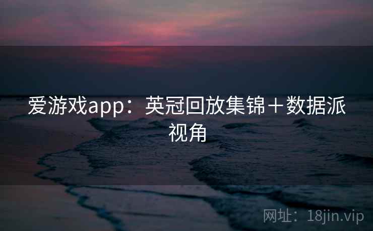 爱游戏app:英冠回放集锦+数据派视角